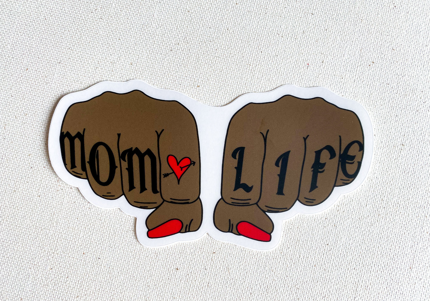 MOM LIFE (clear) Sticker