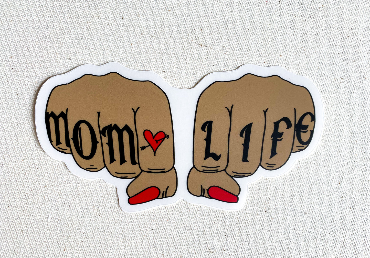 MOM LIFE (clear) Sticker