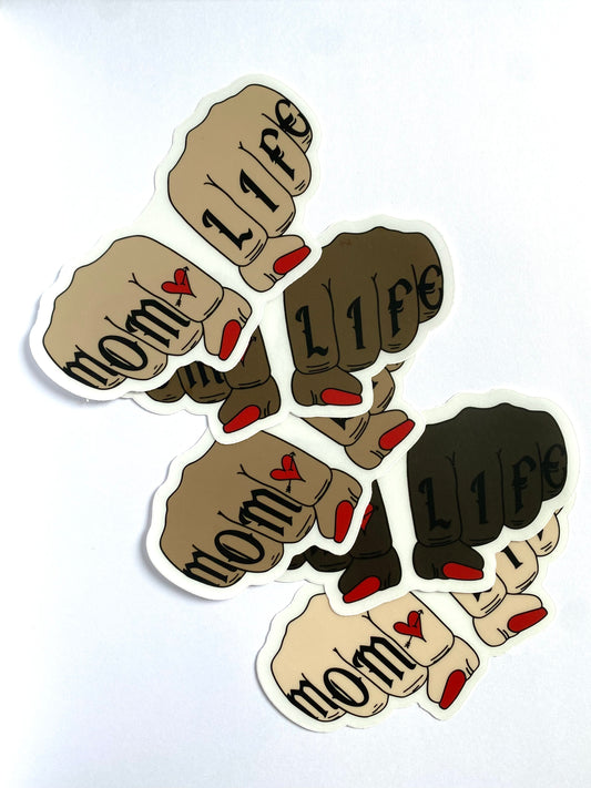 MOM LIFE (clear) Sticker