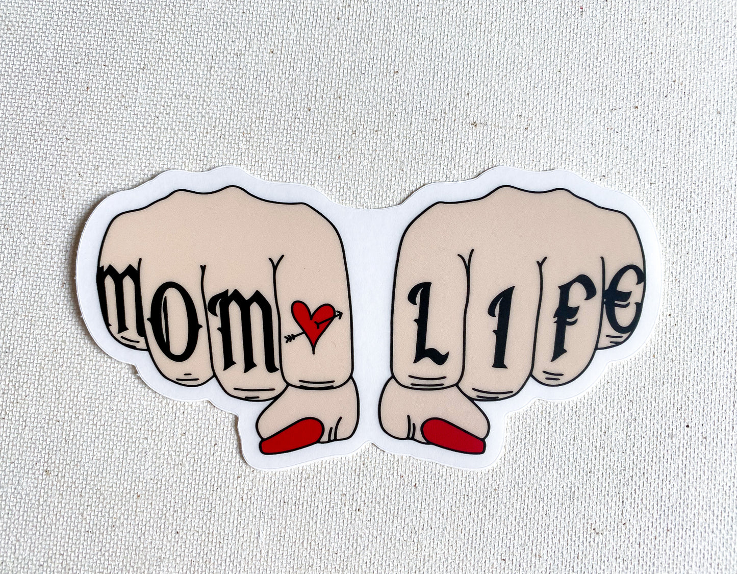 MOM LIFE (clear) Sticker