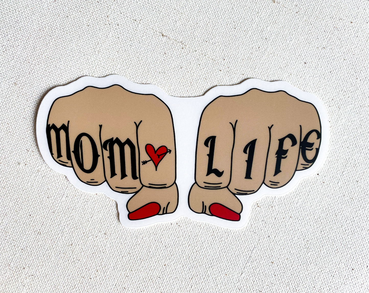 MOM LIFE (clear) Sticker